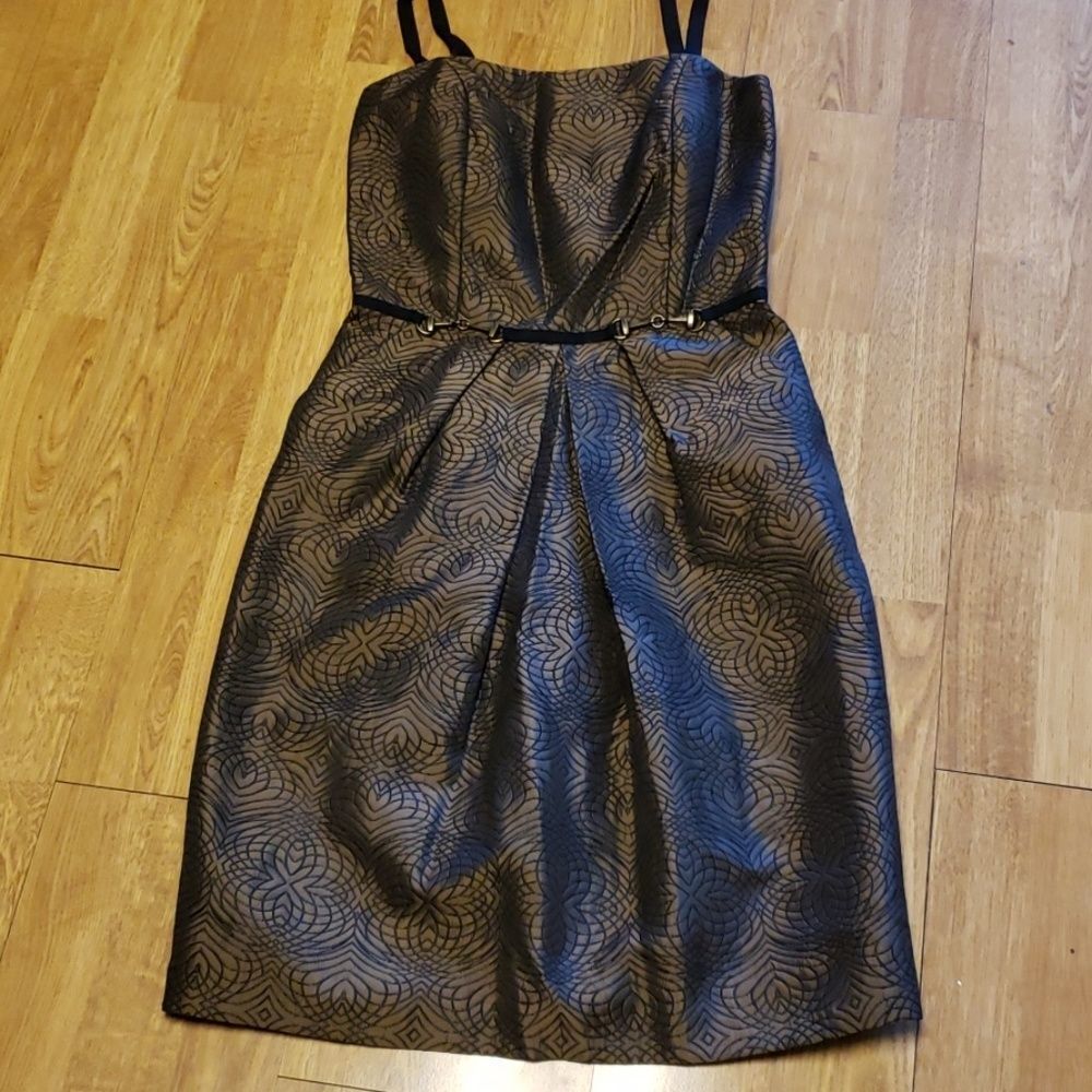 Antonio Melani short bronze party dress size 2